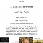 Flyer ZuidAs Masterclass Pettit